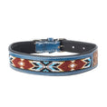 Load image into Gallery viewer, Running Free Beaded Heritage Dog Collar in Brown
