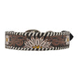 Load image into Gallery viewer, Oxy Daisy Hand-Tooled Leather Dog Collar
