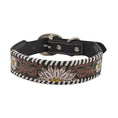 Load image into Gallery viewer, Oxy Daisy Hand-Tooled Leather Dog Collar
