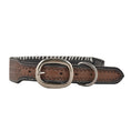 Load image into Gallery viewer, Oxy Daisy Hand-Tooled Leather Dog Collar
