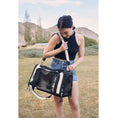 Load image into Gallery viewer, Smoke Hairon Leather Dog Bag
