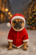 Load image into Gallery viewer, Parisian Pet 'Santa Claus Hoodie' for Dogs and Cats, Dog Christmas Holiday Apparel, Red
