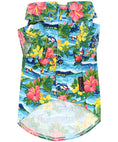 Load image into Gallery viewer, Parisian Pet 'Hawaiian Camp' Dog & Cat Shirt – Lightweight Cotton, Stylish Vacation Pet Apparel – Blue
