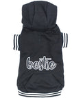 Load image into Gallery viewer, Parisian Pet 'Bestie Hoodie' in Black - Trendy Pet Hoodie for Dogs & Cats, Perfect for Fall & Winter-Valentine's Day
