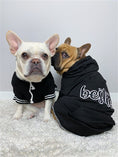 Load image into Gallery viewer, Parisian Pet 'Bestie Hoodie' in Black - Trendy Pet Hoodie for Dogs & Cats, Perfect for Fall & Winter-Valentine's Day
