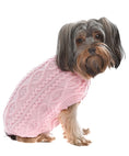 Load image into Gallery viewer, Parisian Pet 'Cable Knit Sweater' - Warm & Stylish Pet Sweater in Blush Pink for Dogs & Cats-Valentine's Day-Valentine's Day
