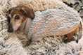 Load image into Gallery viewer, Parisian Pet 'Cable Knit Sweater' - Warm & Stylish Pet Sweater in Cloud Gray for Dogs & Cats
