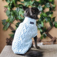 Load image into Gallery viewer, Parisian Pet 'Cable Knit Sweater' - Warm & Stylish Pet Sweater in Powder Blue for Dogs & Cats
