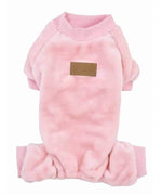 Parisian Pet 'Velour Pajama Blush' for Dogs & Cats, Soft Pet Sleepwear, Luxury Dog Pajamas, Blush Pink-Valentine's Day