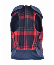 Parisian Pet 'Scottish Pleated Tuxedo Red/Blue Plaid' for Dogs & Cats, Stylish Pet Party Tuxedo, Christmas Pet Tuxedo