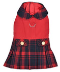 Load image into Gallery viewer, Parisian Pet 'Scottish Pleated Dress' for Dogs and Cats, Holiday Apparel, Red and Blue
