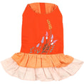 Load image into Gallery viewer, Parisian Pet 'Color Block Garden Dress' for Dogs and Cats, Comfortable and Stylish, Summer Outfit, Orange
