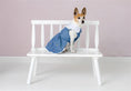Load image into Gallery viewer, Parisian Pet 'Prairie Dress' for Dogs and Cats, Floral Design, Comfortable Lightweight Outfit, Denim & White
