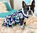Load image into Gallery viewer, Parisian Pet 'Palm Leaves Dress' Dog & Cat T-Shirt – Comfortable Stylish Summer Dog Dress – Green, White
