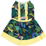 Parisian Pet 'Amazonia Dress' for Dogs and Cats, Tropical Jungle Print - Saint Patrick's Day