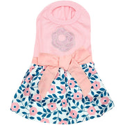 Parisian Pet 'Cherry Blossoms Dress' Dog & Cat Shirt – Designer Pink Floral Dress, Perfect for Summer – Pink-Valentine's Day