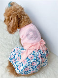 Load image into Gallery viewer, Parisian Pet 'Cherry Blossoms Dress' Dog & Cat Shirt – Designer Pink Floral Dress, Perfect for Summer – Pink-Valentine's Day
