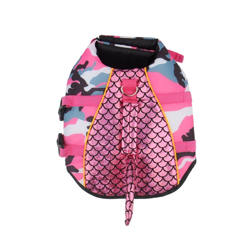 Camo Shark Dog Life Jacket - Southlake Paws