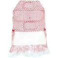 Load image into Gallery viewer, Parisian Pet 'Gingham Countryside Dress' Dog & Cat Shirt – Elegant Country Style Dog Dress –Red- Valentine's Day
