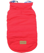 Parisian Pet 'Plaid Reversible Jacket' for Dogs & Cats, Stylish Pet Outerwear, Warm Winter Dog Jacket,-Valentine's Day