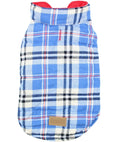 Load image into Gallery viewer, Parisian Pet 'Plaid Reversible Jacket' for Dogs & Cats, Stylish Pet Outerwear, Warm Winter Dog Jacket,-Valentine's Day
