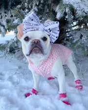 Parisian Pet 'Polka Dot Jacket' for Dogs & Cats, Designer Pet Outerwear, Holiday Pet Jacket, Pink with Black Dots-Valentine's Day