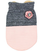 Parisian Pet 'Fancy Flower Quilted Jacket' for Dogs & Cats, Warm Pet Outerwear, Quilted Floral Dog Jacket - Valentine's Day