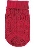 Load image into Gallery viewer, Parisian Pet 'Cable Knit Sweater' - Warm & Stylish Pet Sweater in Red for Dogs & Cats-Valentine's Day
