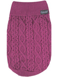 Load image into Gallery viewer, Parisian Pet 'Cable Knit Sweater' - Warm & Stylish Pet Sweater in Raspberry for Dogs & Cats-Valentine's Day
