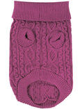 Load image into Gallery viewer, Parisian Pet 'Cable Knit Sweater' - Warm & Stylish Pet Sweater in Raspberry for Dogs & Cats-Valentine's Day
