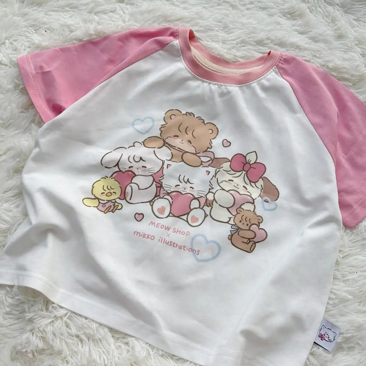 Kawaii Hearts Club Animals T-Shirt 
