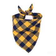 Cotton Plaid Dog Bandanas