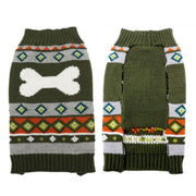 Green Bone Dog Sweater