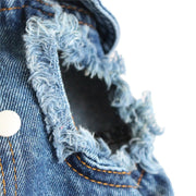 Frayed Denim Dog Jacket