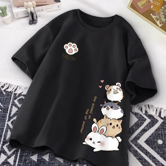 Cute Animal Stack T-Shirt 