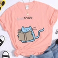 Load image into Gallery viewer, "(STU)DYING" Cat Graphic T-Shirt 
