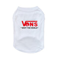 Load image into Gallery viewer, Vans-inspired “Woff The World" Dog T-Shirt 
