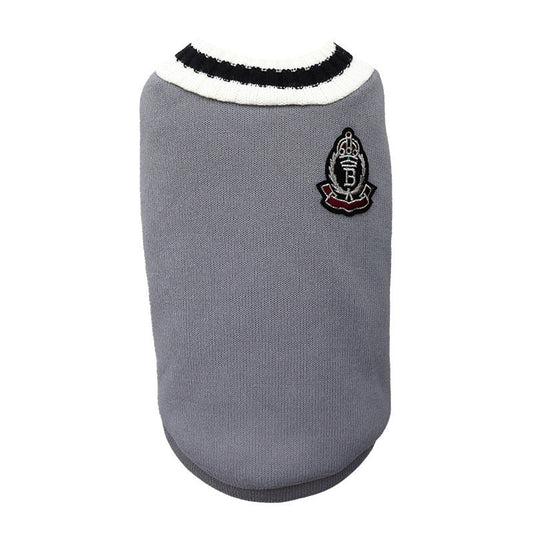 Preppy V-neck College Dog Sweater Pullover - Southlake Paws