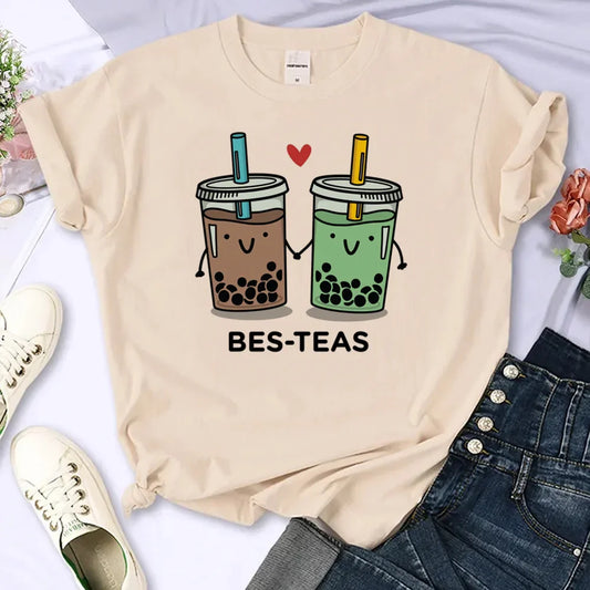 "Bes-Teas" Boba Tea Friendship T-Shirt 