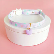 Pastel Heart Pet Collars 