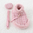 Load image into Gallery viewer, Tres Chic Pink Tweed Dog Coat, Hat & Leash Set
