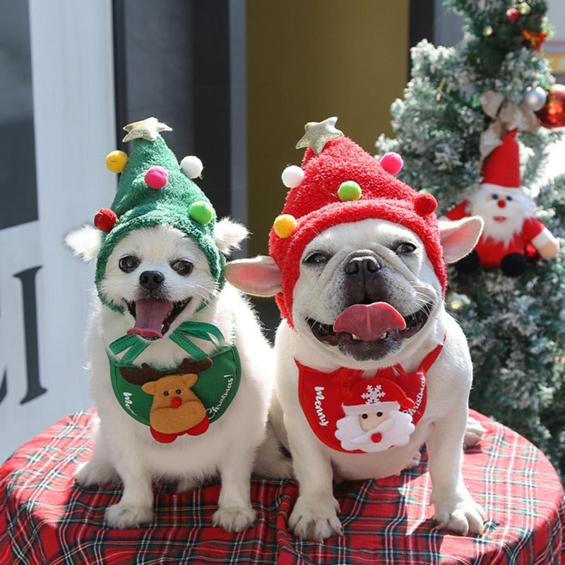 Christmas Dog Hats and Bibs - Southlake Paws