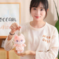 Load image into Gallery viewer, Cherry Blossom Fox Plushie Keychains 
