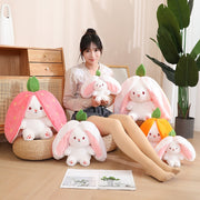 Carrot and Strawberry Bunny Plushies 