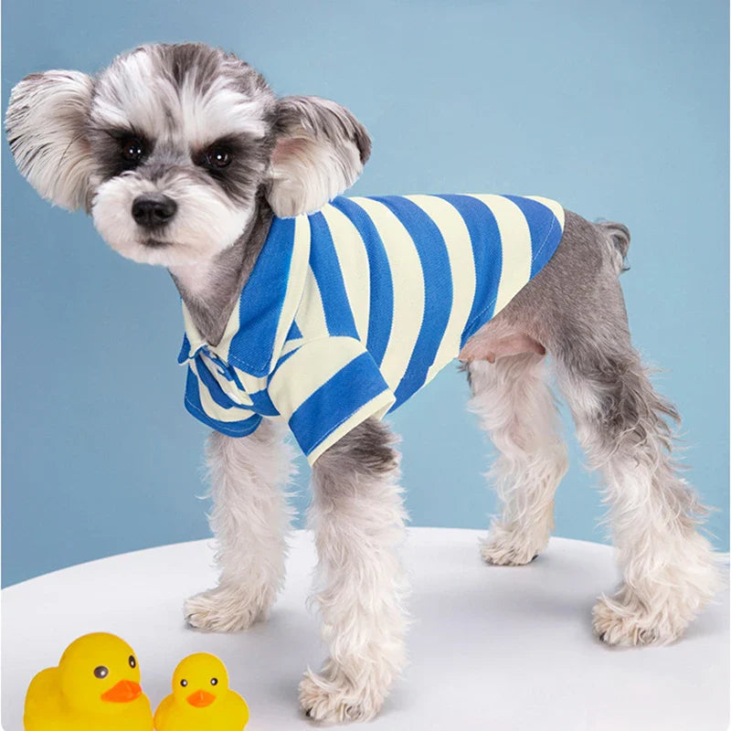 Striped Polo Dog Shirt - Southlake Paws