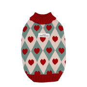 Diamond Heart Dog Sweater