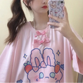 Load image into Gallery viewer, Pink Strawberry Bunny Harajuku T-Shirt
