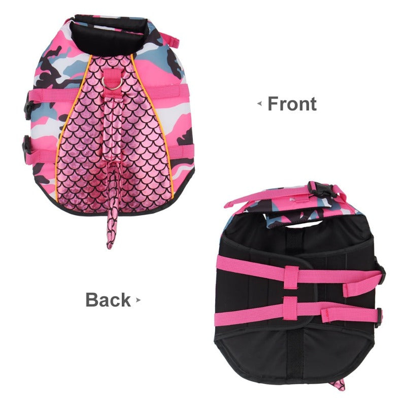Camo Shark Dog Life Jacket - Southlake Paws