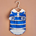 Load image into Gallery viewer, Blue Striped Polo Dog Shirt - Southlake Paws
