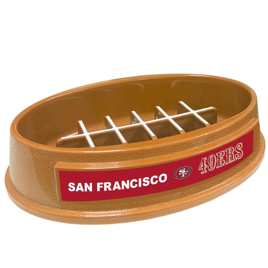 San Francisco 49ers Football Slow Feeder Bowl